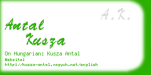 antal kusza business card